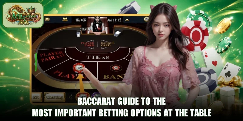 Baccarat Guide to the most important betting options at the table