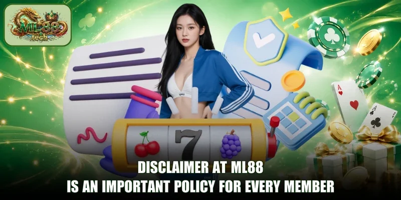 Disclaimer at ML88 is an important policy for every member