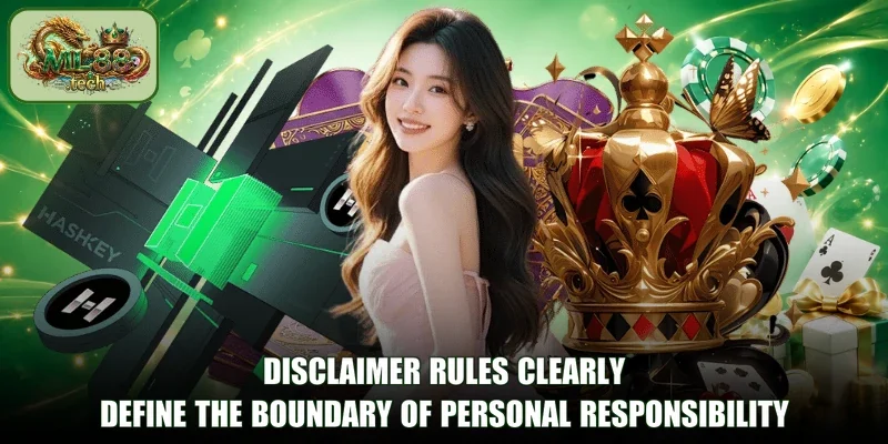 Disclaimer rules clearly define the boundary of personal responsibility