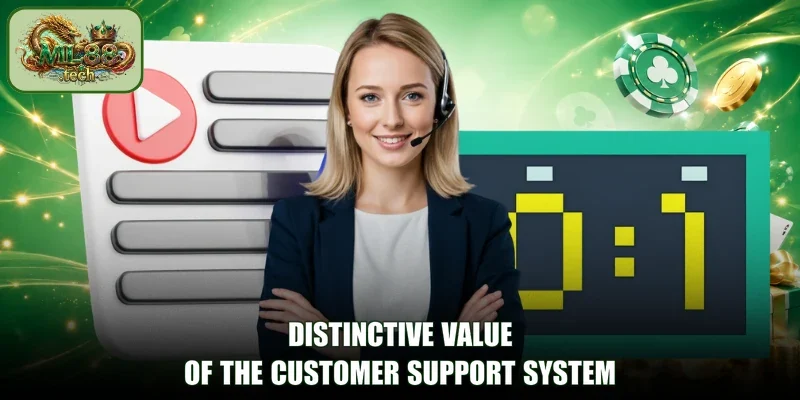 Distinctive value of the Customer Support system
