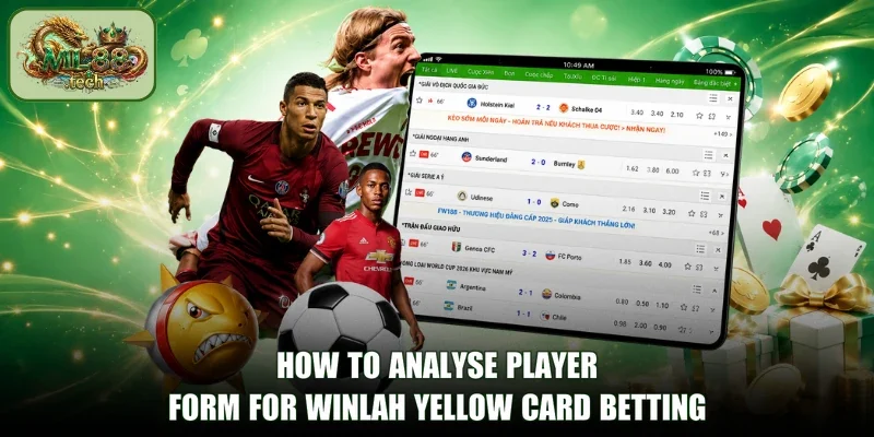 How to analyse player form for Winlah Yellow Card Betting