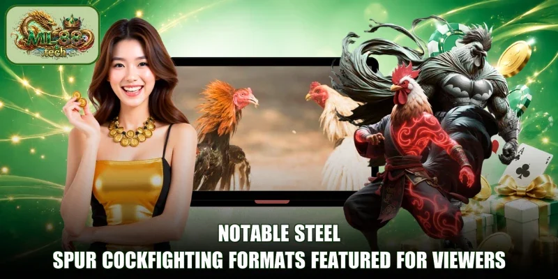 Notable Steel-Spur cockfighting formats featured for viewers