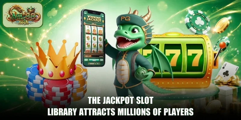 The jackpot slot library attracts millions of players