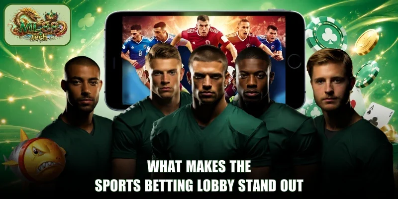 What makes the Sports betting lobby stand out